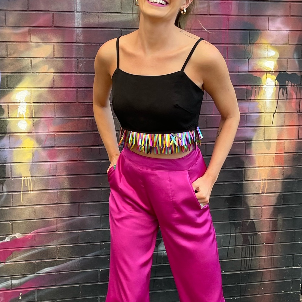 By the way multi color crop top